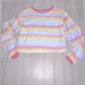 HAUTE HIPPIE Women’s Striped French Terry Long Sleeve Sweatshirt thumbnail 2