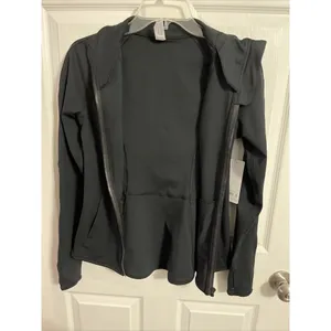 Yogalicious Lux Rebel Flare Full Zip Jacket Black Size S New With Tags thumbnail 5
