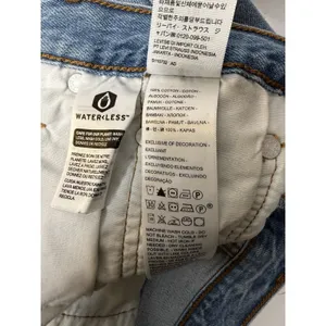 Levi's 501 Cut Off Denim‎ Shorts Womens W25 Distressed Raw Hem Beach Party Blue thumbnail 5