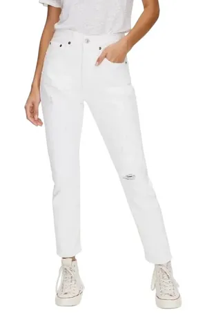 Levi's 501 Skinny Jeans‎ Women 28 White Distressed Button Fly High Rise Denim thumbnail 1