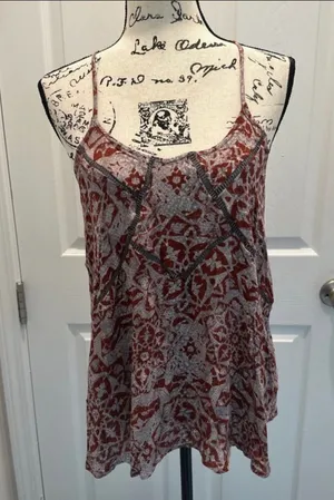 Daytrip Lightweight Bohemian Printed Camisole Tank Top thumbnail 1