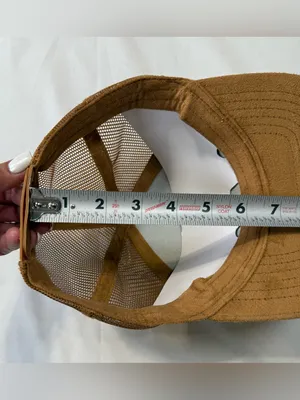 Brown Suede-Look Women’s Baseball Cap with Turquoise Concho Chain thumbnail 8