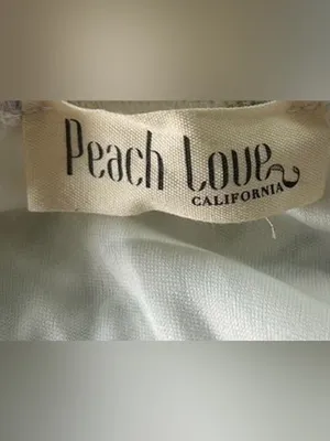 Peach Love California Floral Strapless Chiffon Lined Maxi Dress M thumbnail 2