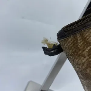 COACH Tan Brown C Signature Canvas Wristlet thumbnail 5