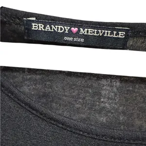 Brandy Melville Black Tank Top with open sides‎ one size thumbnail 3