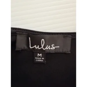 Lulus‎ Black Y2K Lace Open Back whimsigoth Mini Dress Long Sleeve Size M thumbnail 4