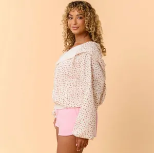NWT! Blogilates Target X - Women's Marshmallow Full Zip Hooded Sweatshirt - 1X thumbnail 7