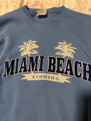 Miami beach sweatshirt Blue Size L thumbnail 2