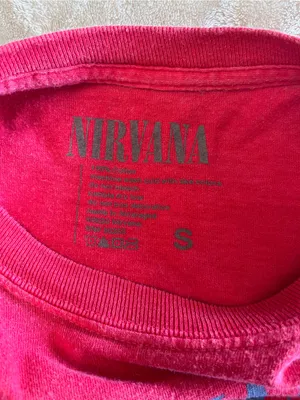 NIRVANA Vintage Wash Long Sleeve Band Tee Rock Music Iconic Women’s Sz S EUC thumbnail 3