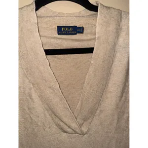 Polo Ralph Lauren Womens Beige 100% Linen V-Neck Pullover Sweater Size M Neutral thumbnail 3