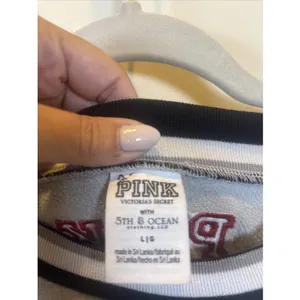 PINK Victoria Secret 5th & Ocean Arkansas Razorbacks Sweatshirt Large Y2K Hogs thumbnail 3
