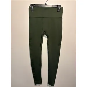 Set Active Sculptflex Green Vegas Leggings Smoothing Ribbed Sides Size M thumbnail 2