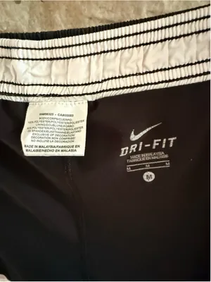 Women's Nike Dri-Fit Athletic Shorts Size M Black and White thumbnail 7