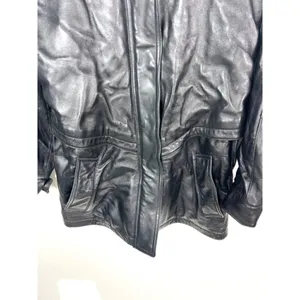 Cabelas leather‎ hooded jacket thumbnail 2
