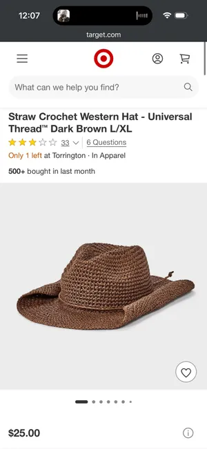 Target Hat (both sizes) thumbnail 2