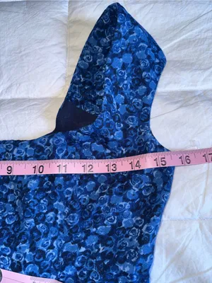 Reformation Blue Floral Square-Neck Crop Top thumbnail 9