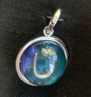 Authentic BURBERRY Silver U crystal ball Key/charm thumbnail 7
