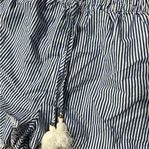 Women’s Blue & White Striped Large Shorts thumbnail 2