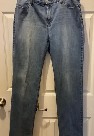 Chico's Women's Blue Straight Leg Jeans thumbnail 1