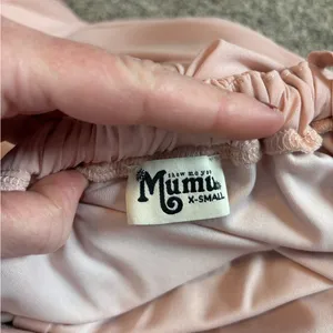 Show Me Your Mumu Light Pink Chiffon Lined Maxi Dress, Low Back thumbnail 5