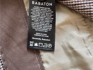 Aritzia Babaton Atelier Beige Brown Houndstooth Pattern Dress Pants Office US 12 thumbnail 6