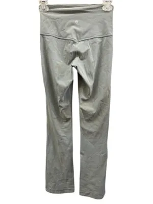 Lululemon Gray Full-Length Bootcut Yoga Pants Women's Size 4 High Waist‎ Stretch thumbnail 2