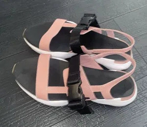SOREL Women's 8.5 Kinetic Impact Sling Sandals Eraser Pink/White thumbnail 1