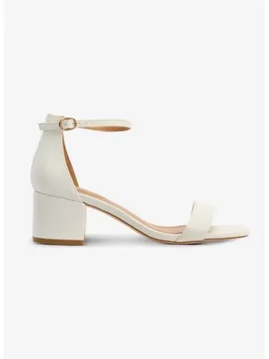 comfortview White Strappy Open-Toe Sandals with Ankle Buckles thumbnail 6