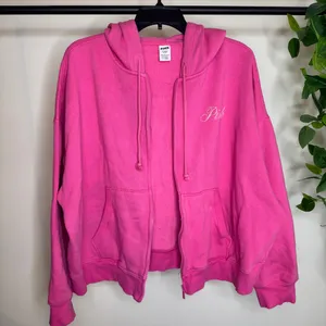 VS Pink Ivy Campus Fleece Full Zip Hoodie Jersey Shore Graphic size XL thumbnail 13