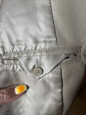 Aritzia Wilfred Memories Vegan Leather Blazer Beige Size XS thumbnail 10