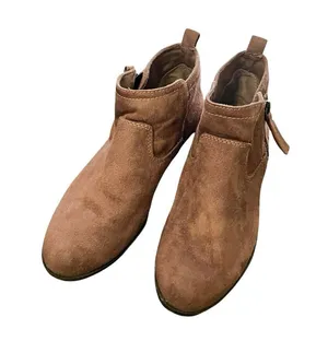 ARIZONA Womens Garrity Brown Textile Ankle Boots Booties Sz 7 thumbnail 4