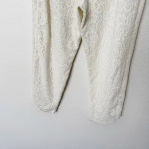 [Anthropologie] Saturday Sunday Cream Quilted Lace Jogger Pants NWT Sz Medium M thumbnail 8