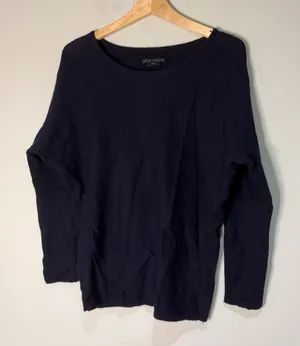 Alice + Olivia Base Black Ribbed‎ Knit Dolman Sleeve Sweater Women's thumbnail 1