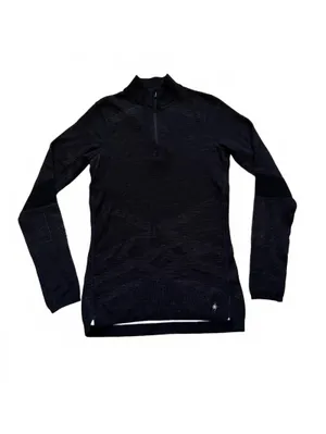 Smartwool Intraknit Thermal Merino Base Layer 1/4 Zip Sweatshirt Women's Medium thumbnail 2