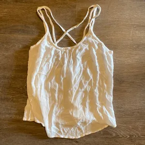 Roxy White Strappy Crossback Tank Top Size M thumbnail 1
