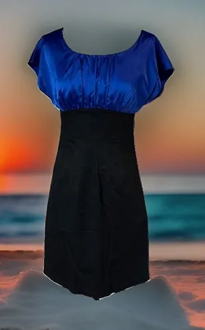 The Limited Dress Dinner Fitted Semi formal Blue Black womens 0 thumbnail 1