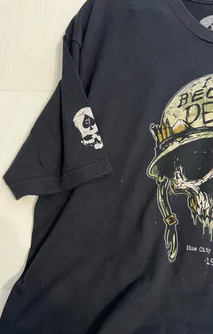 Wash In Commie Blood Hue City Peace Tour 1968 Skull Graphic T-Shirt thumbnail 3