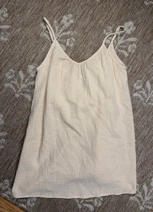 Sand & Shore Light Cream Women's Spaghetti Strap Tank Top thumbnail 1