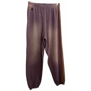 Aviator Nation 5 Stripe Sweatpants Faded Mocha Women's Size X-Large thumbnail 2
