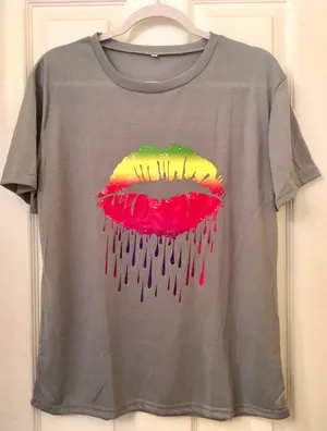 Graphic Tee, 2XL Gray Size 2X thumbnail 1