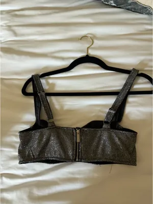 Babyboo Bra Top Silver Sparkle thumbnail 2