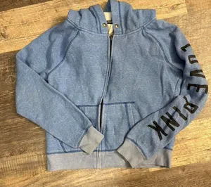 Victoria's‎ Secret PINK blue zip up hoodie thumbnail 1
