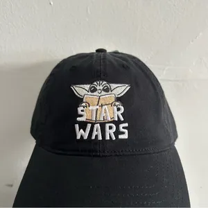 Disney Star Wars Baby Yoda Grogu Black Baseball Cap Hat One Size thumbnail 4