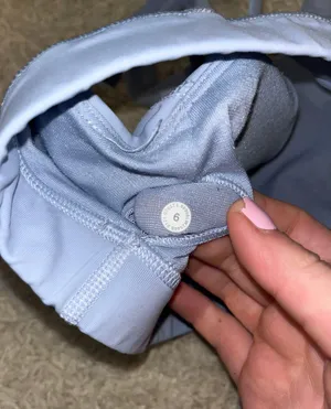 Lululemon Energy Bra Size 6 Blue Linen thumbnail 6