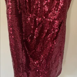 Lulu's Sparkling Burgundy Sequin Mini Dress thumbnail 4