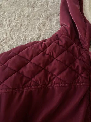 quilted deep pink fur lined cropped bomber zip up jacket thumbnail 5