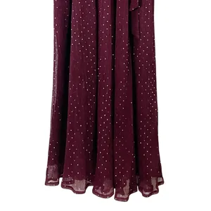 Baltic Born Grace Sparkle Sequin Maxi Dress Mulberry Faux Wrap Slit Size Medium thumbnail 9