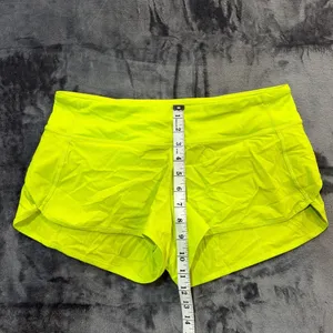 Lululemon Speed Up Low-Rise Lined Shorts Womens Neon Yellow W7AEVS 8 thumbnail 8