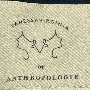 Vanessa Virginia Anthropology Embroidered‎ Linen Owen Floral Shift Dress 6P thumbnail 9