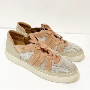 Frye Size‎ 7M Webster Overlay Women's Sneakers Beige Comfort Lace Up Shoes thumbnail 3
